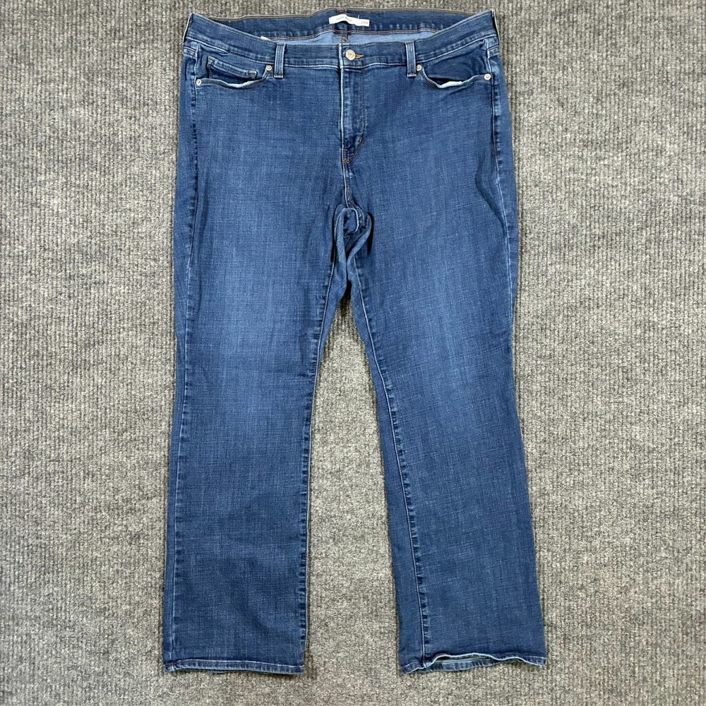 Levi's Classic Bootcut Jeans Womens Size 20W Blue Denim Stretch Casual Mid Rise
